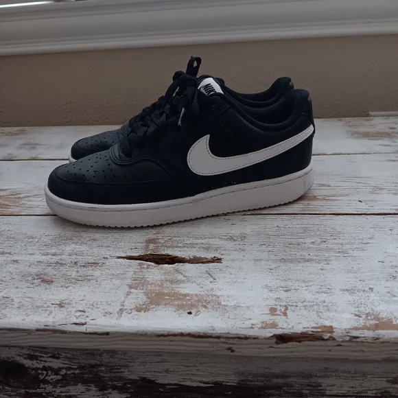 Nike Court Vision Low Black - Picture 1 of 4